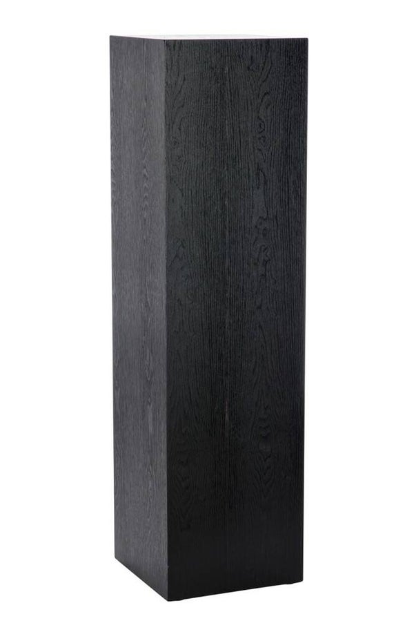 Sokkel Vierkant Hout Donker Grijs Medium