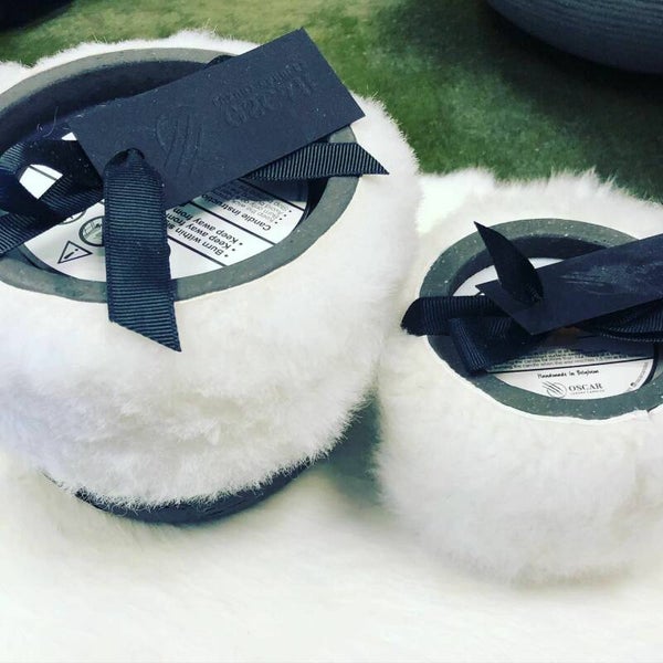 Oscar Candles Sheepskin black S - Houten wiek