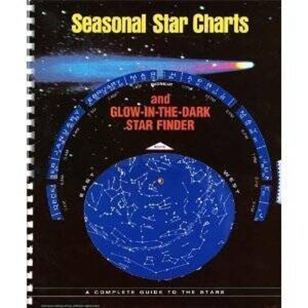 Seasonal Star Charts and Luminous Star Finder with Halley's Comet