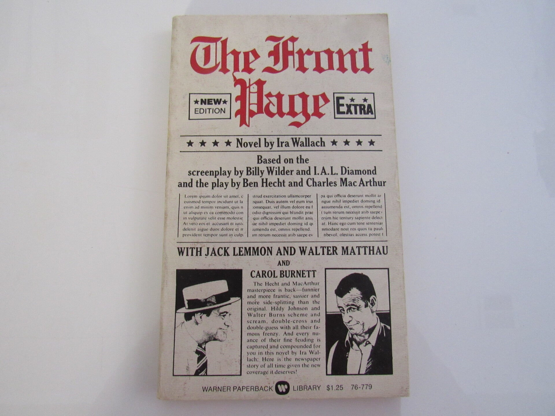 The Front Page by Ira Wallach