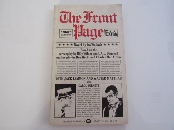 The Front Page by Ira Wallach