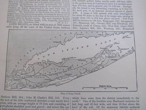 Antique Map - Long Island Sound (~1883)