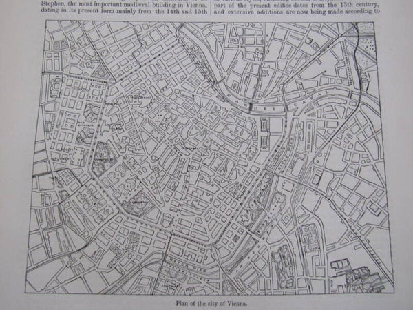 Antique Map - Vienna (1888)