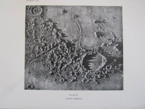 Antique Print - Plato Crater (Astronomy)