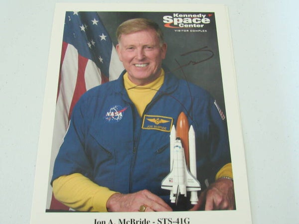 NASA - Astronaut Jon A. McBride signed photograph