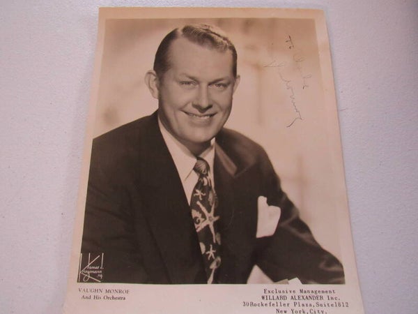 Autographed Photo - Vaugh Monroe