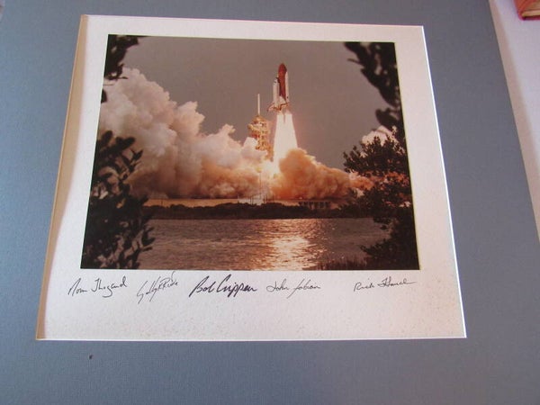 NASA Astronaut Signed Challenger Lift-Off (5 signatures, Interesting Provenance)