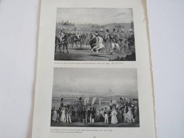 Antique Print - British Military - 1909