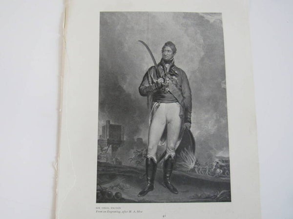 Antique Print - British Military - 1909