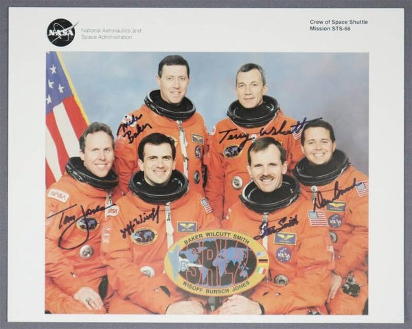 NASA Crew of STS-68 Signed