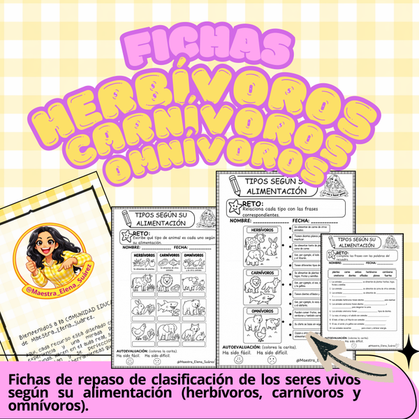 Herbívoros, carnívoros y omnívoros