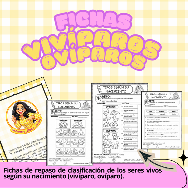 Vivíparos y ovíparos