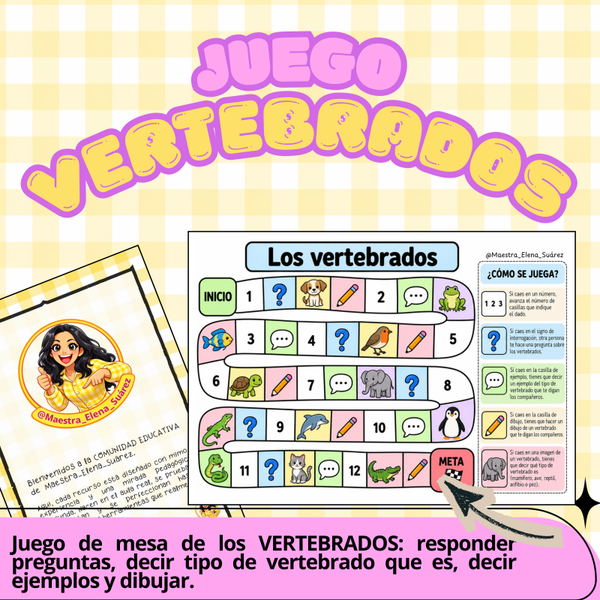 Juego VERTEBRADOS