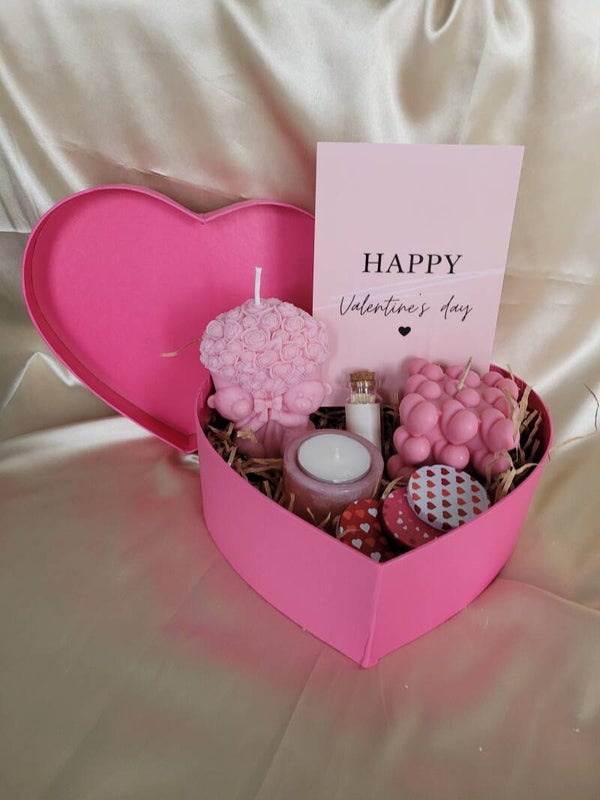 Cadeaubox met Valentijns verpakking