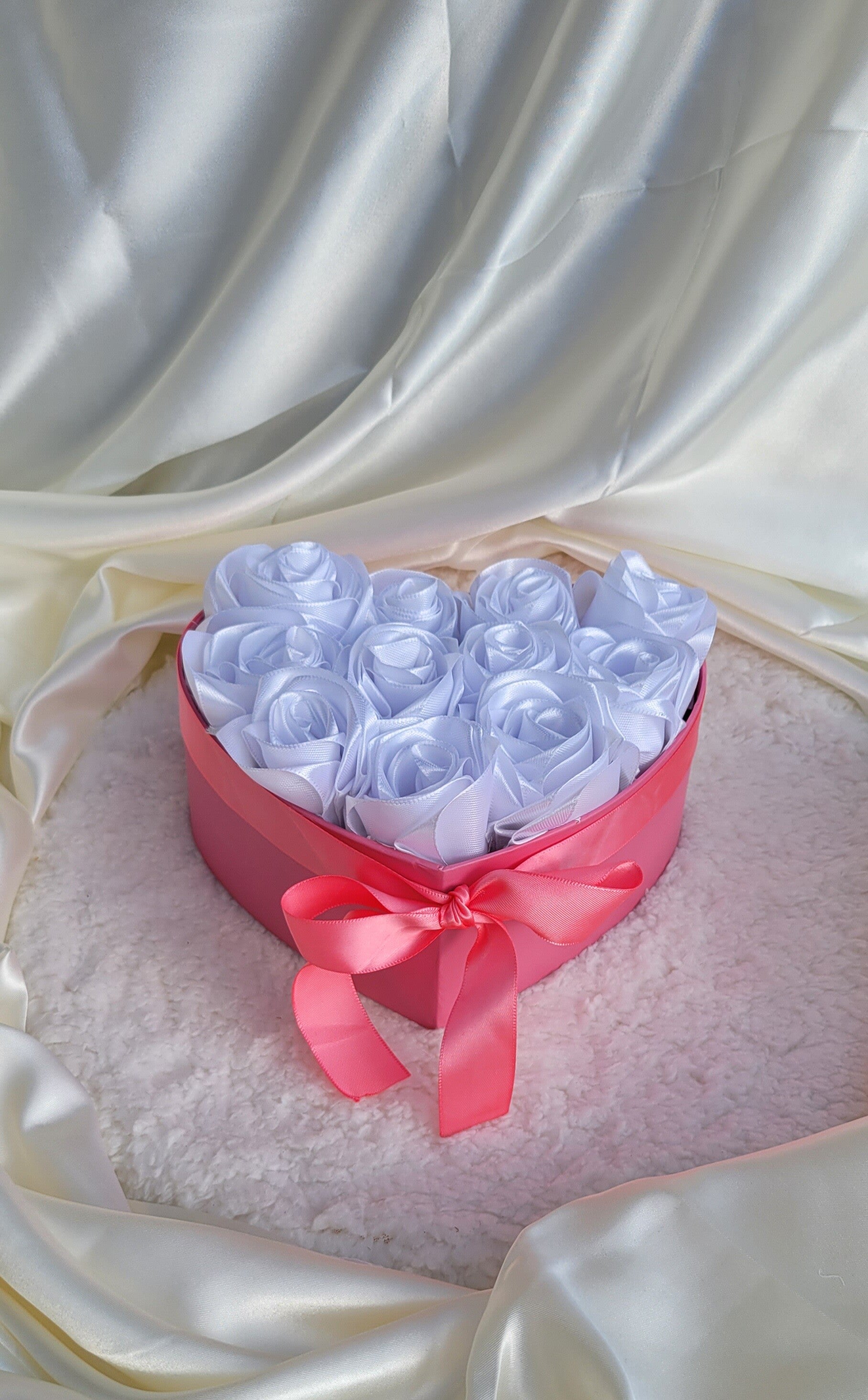 Eternal rose heart box roze. Kies je eigen kleur rozen