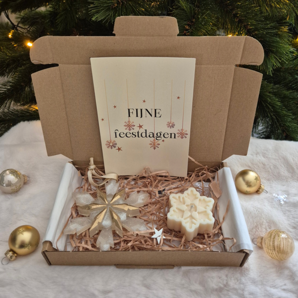 Brievenbus kerstpakket Winter Magic in twee kleuren