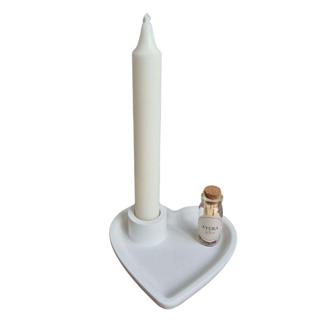 Brievenbuspakketje hart wit