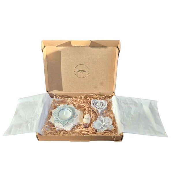 Lichtpuntje duo grijs/wit