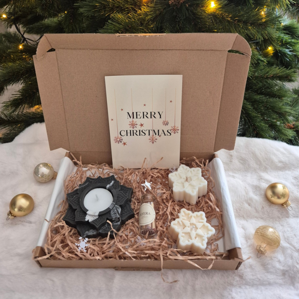 Kerstlichtpuntje voor jou marmer zwart/wit