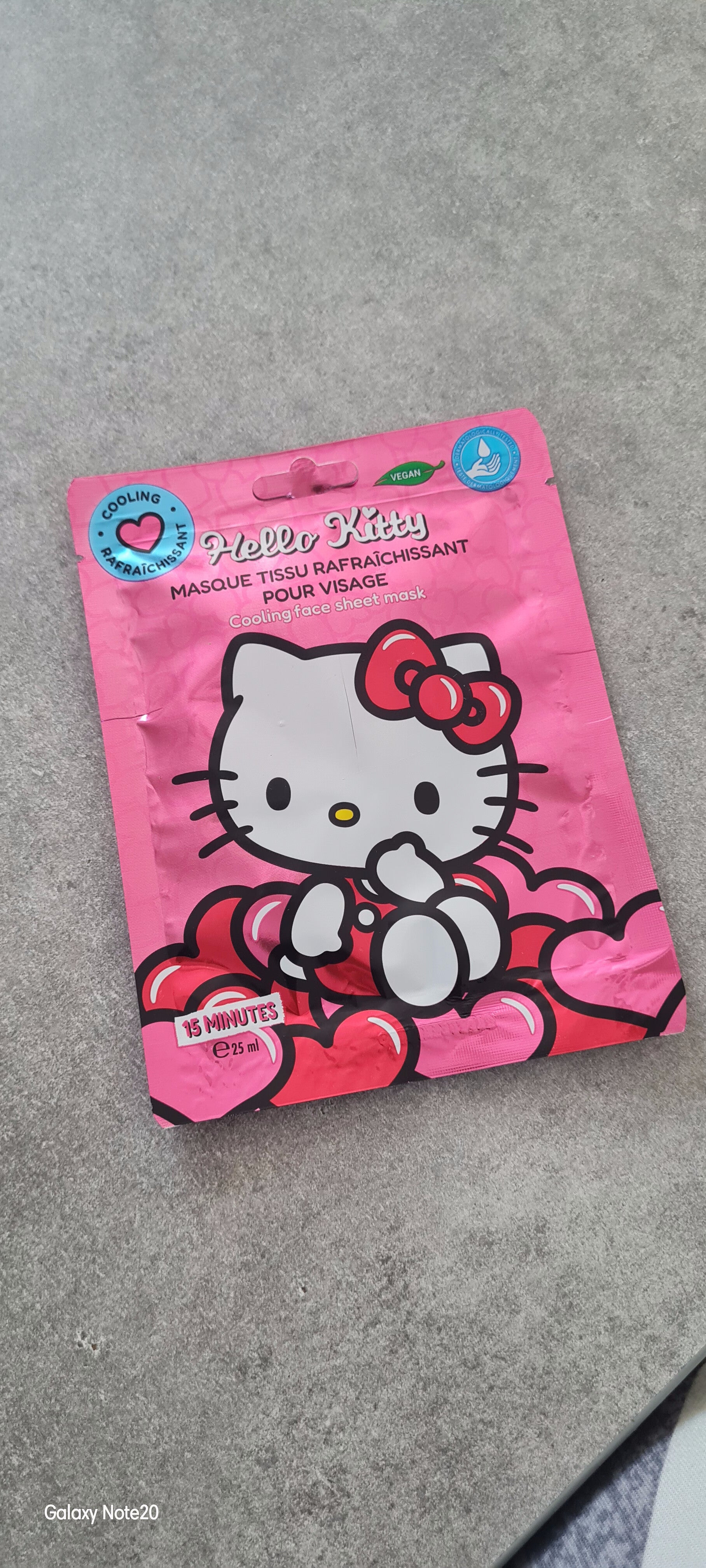 Masque hello kitty raffraichissant  visage