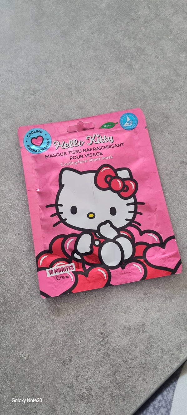 Masque hello kitty raffraichissant  visage