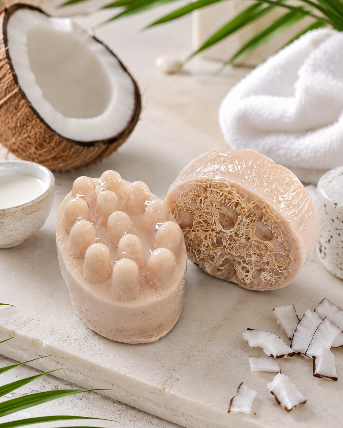 Savon de massage lait de coco