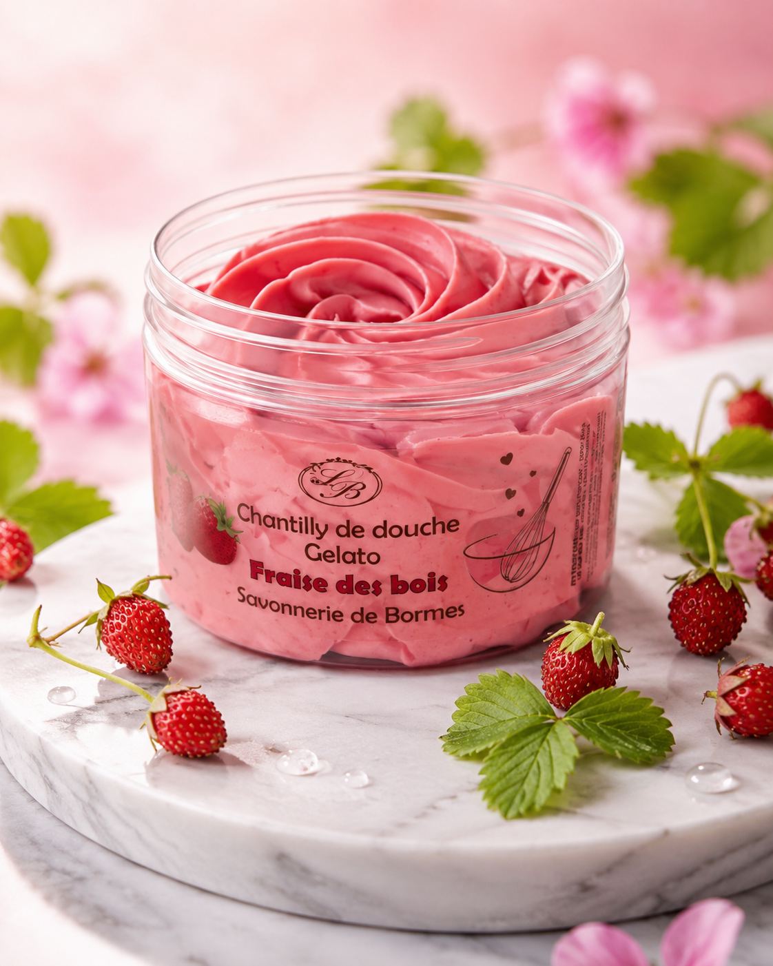 Chantilly de douche fraises des bois 100g