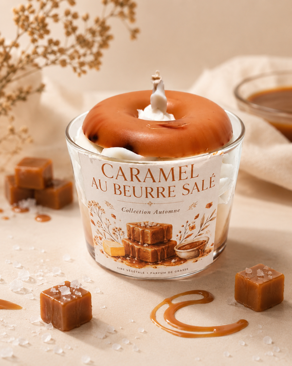 Bougies caramel aux beurre salé 200g