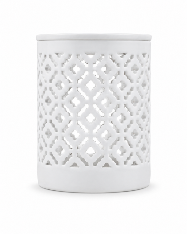 Brûleur blanc motif