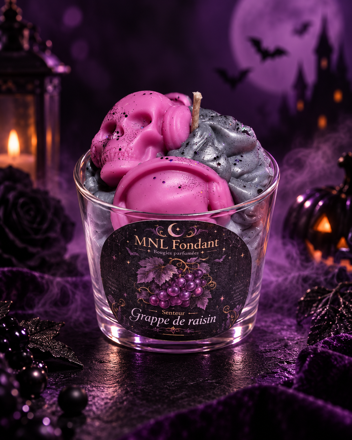 Bougies grappe de raisin 200g