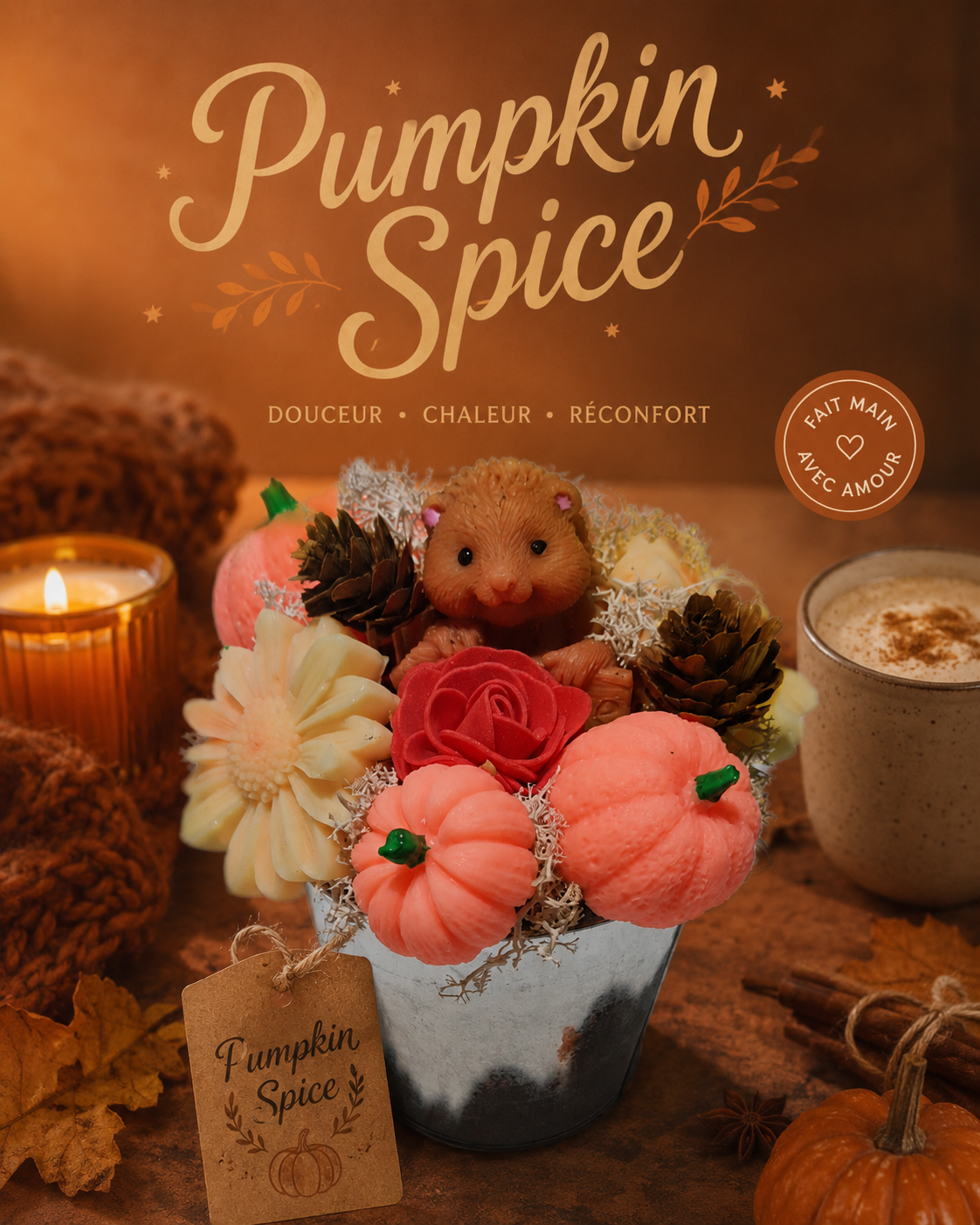 Bouquet parfumé pumpkin Spice