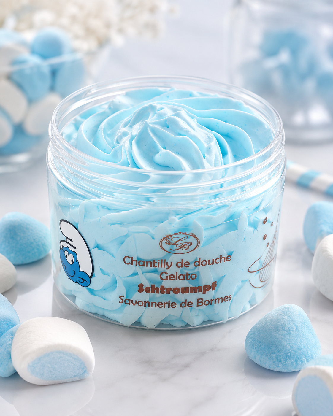 Chantilly de douche bonbon schtroumpfs 100g