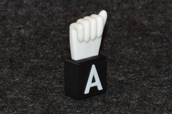 Fingeralphabet DGS mit Buchstaben
