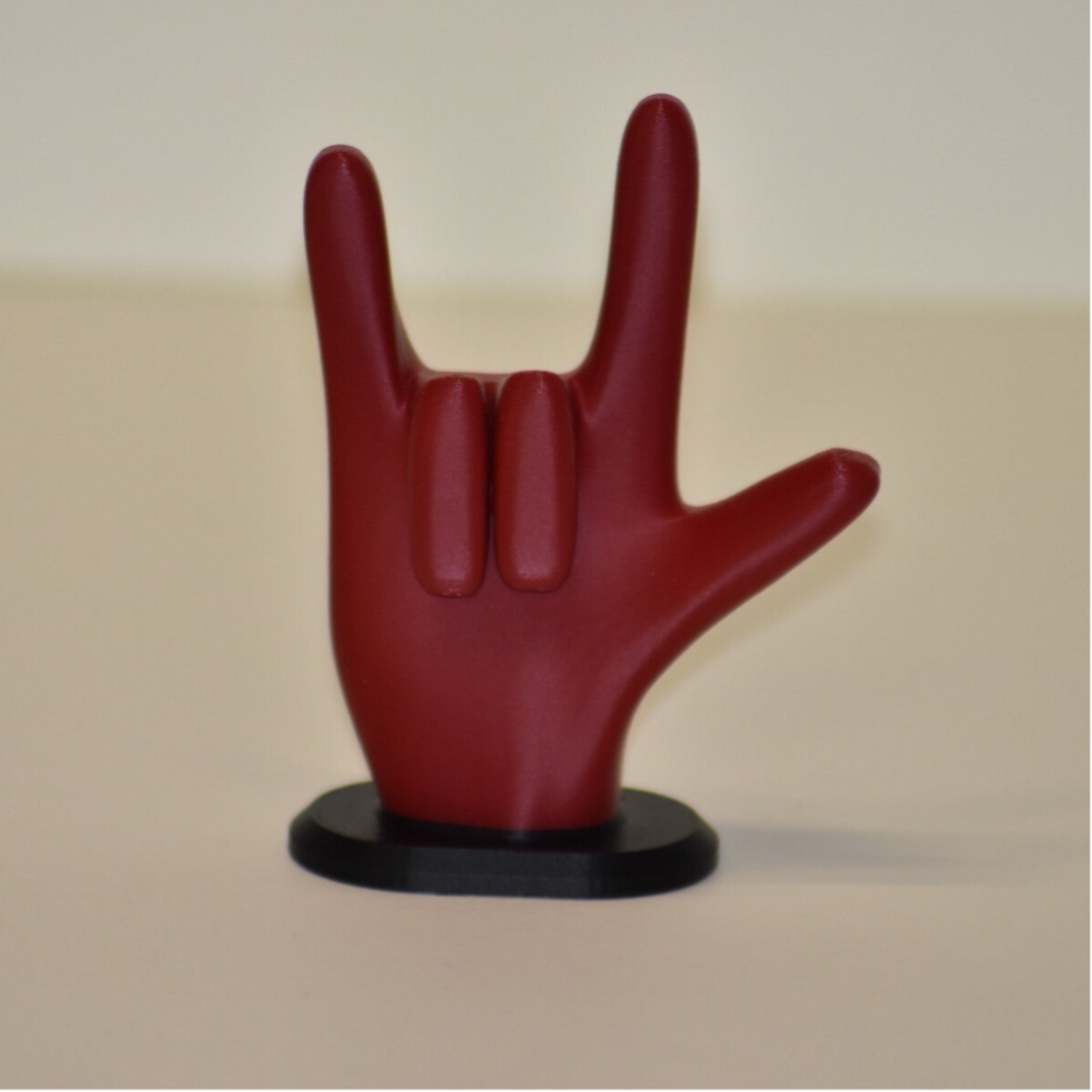 Deko 3D-Hand "ILY"
