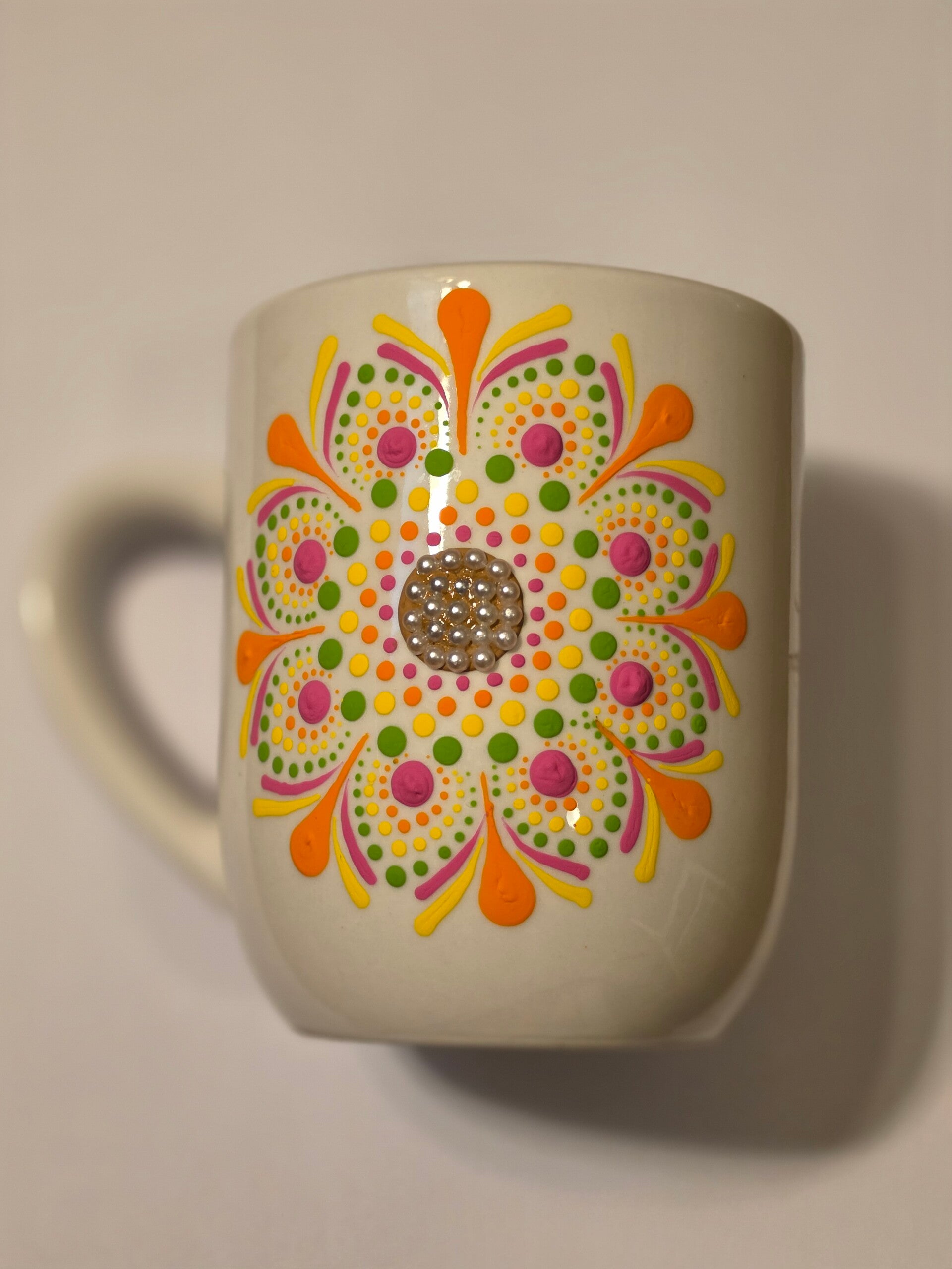 Hand Painted Mandala Mug