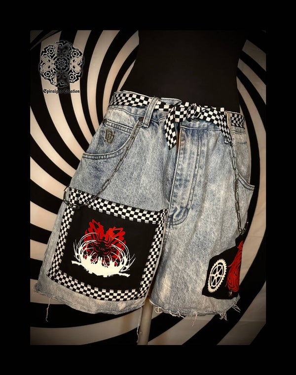 DENiM Shorts with LomxArt