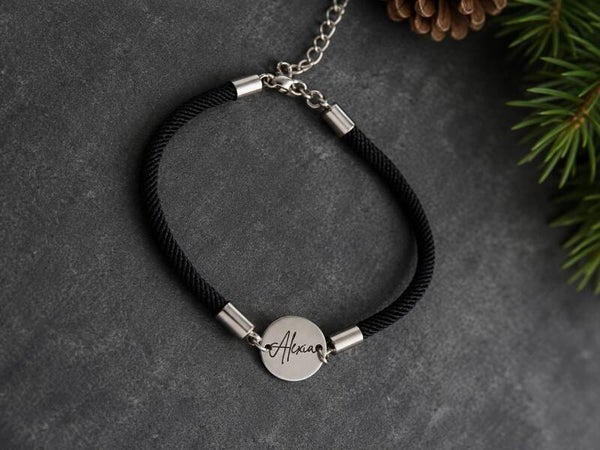Personalized Cord Bracelet.