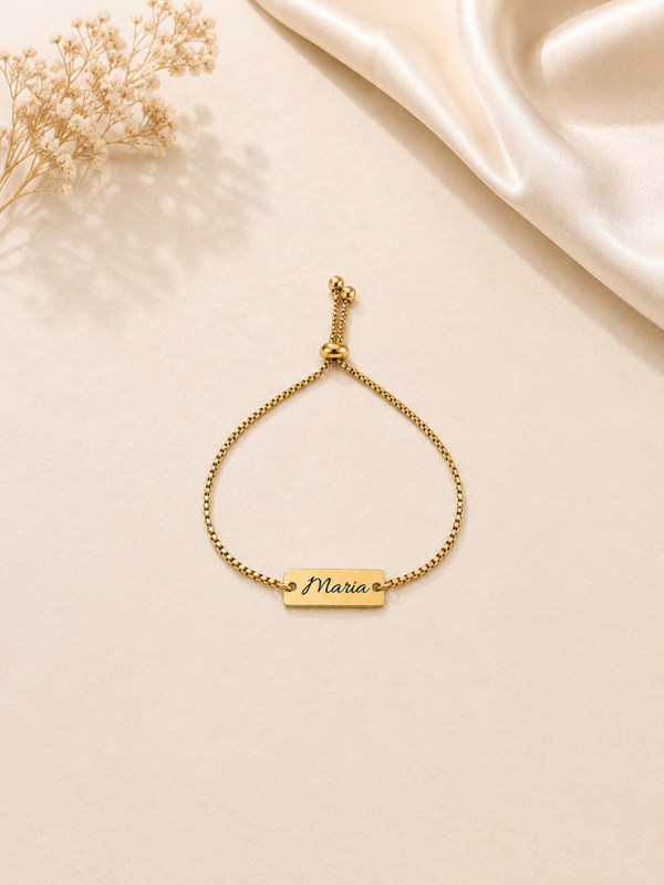 Personalized Gold Name Bracelet