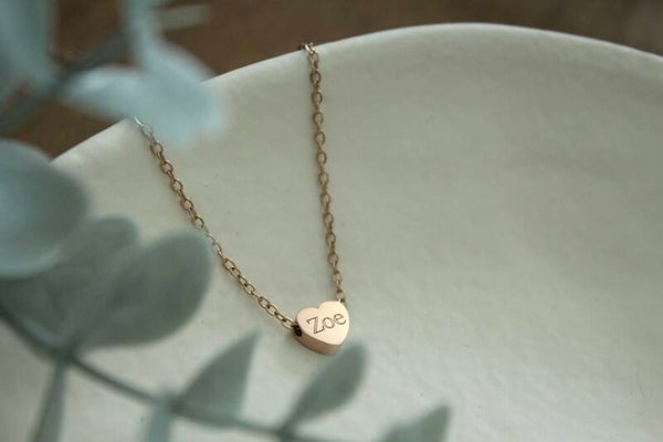 Personalized Mini Heart Name Necklace