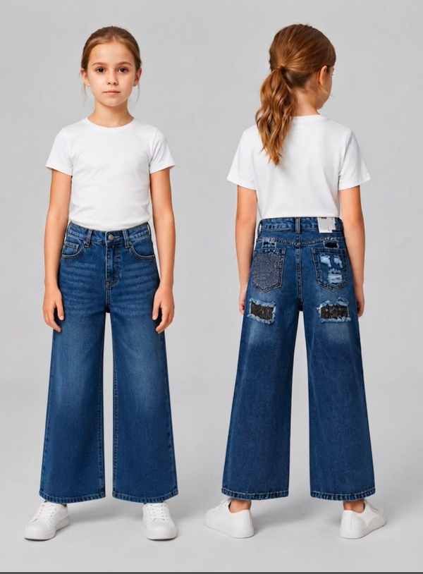gave jeans donkerblauw