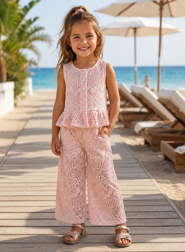 Lace setje roze