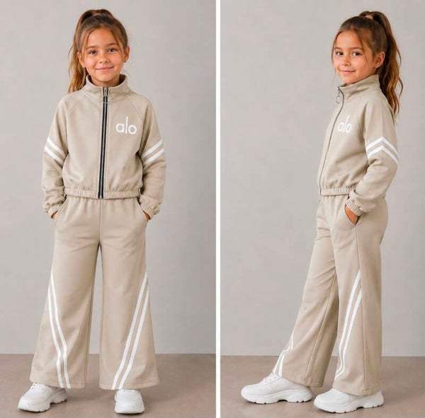 Super gaaf joggingpak beige