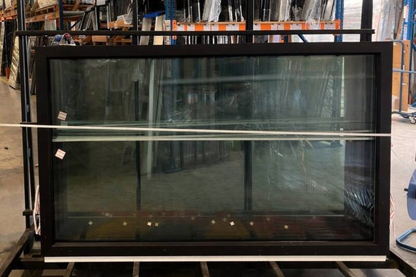 Raam zwart, 1966x1208 mm, VAST - A0088 (meerdere stuks voorradig!)