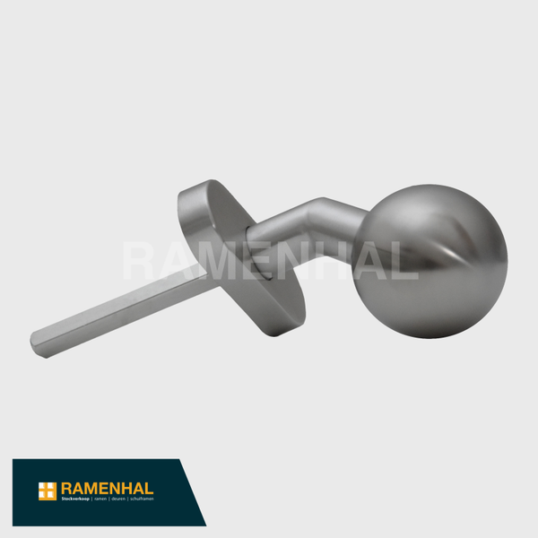 Verkropte deurknop, Met wisselstift , Alu