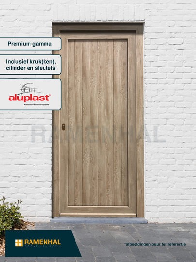 Premium deur turner oak, 2/2 paneel, planchetten, 980x2100 mm - Model 17