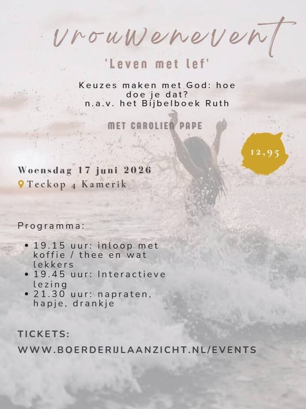 Vrouwenevent - "Leven met lef" - Carolien Pape - 17 juni 2026