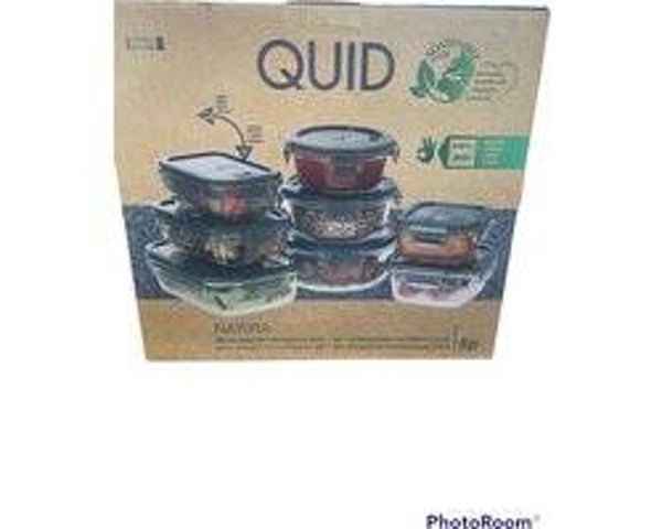 8 verschillende glazen bewaarbakjes van Quid