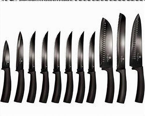 Berlinger Haus 11-delige messenset - zwart