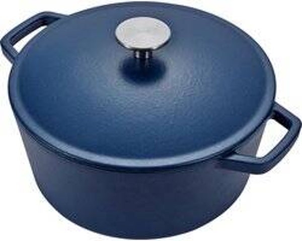 Buccan braadpan - Gietijzer - 24 cm - mat Blauw
