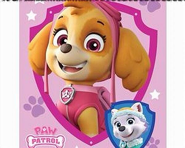 Paw Patrol Skye Plaid Fleece Deken 100 x 140 cm 100% polyester - Kleur Roze